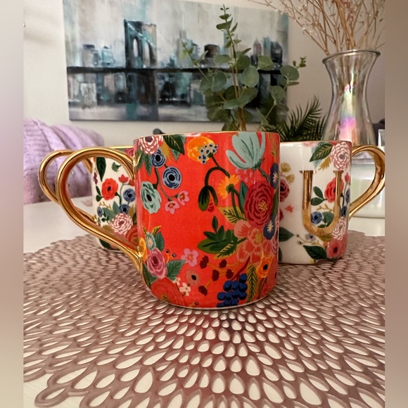 Rifle Paper Co. x Anthropologie Garden Party Monogram Mug - Picture 6 of 10
